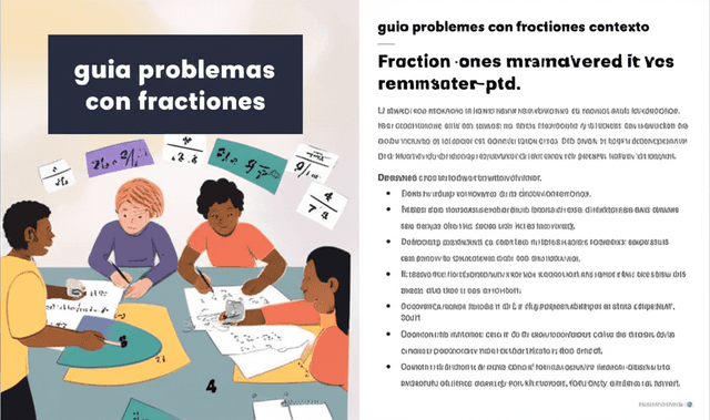 Portada del recurso: Guía: Problemas con fracciones